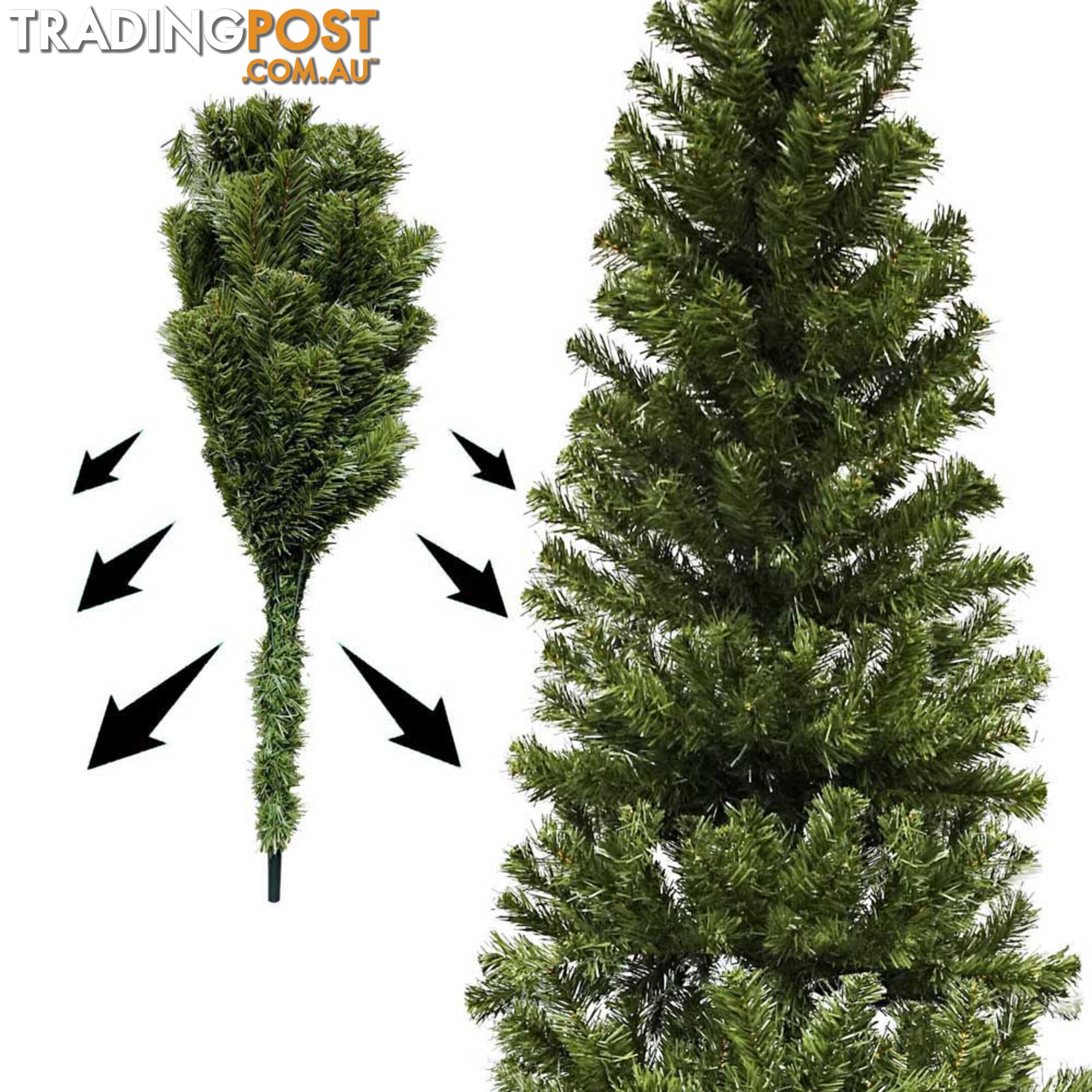 1.8M Christmas Tree with Ornaments - Green