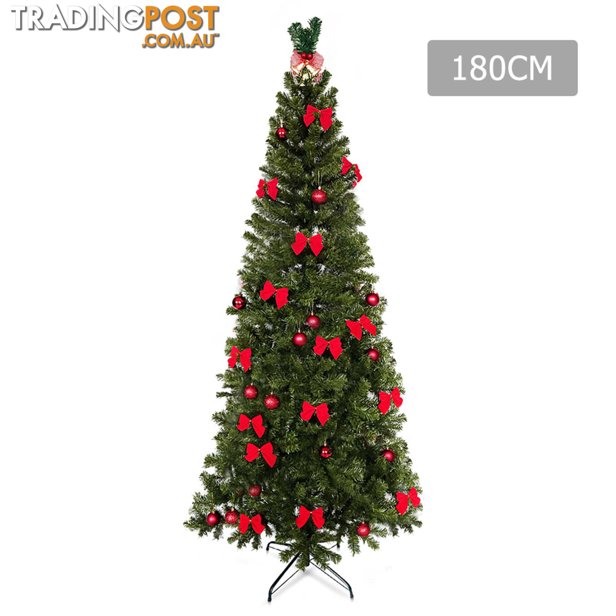 1.8M Christmas Tree with Ornaments - Green