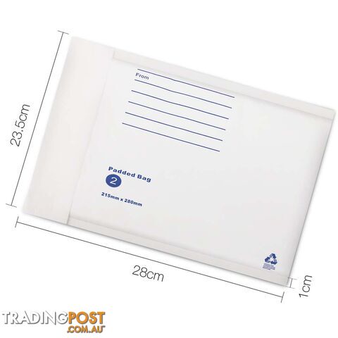 Bubble Padded Mail Envelopes 100pcs 215mm x 280mm - photo 2 of 8