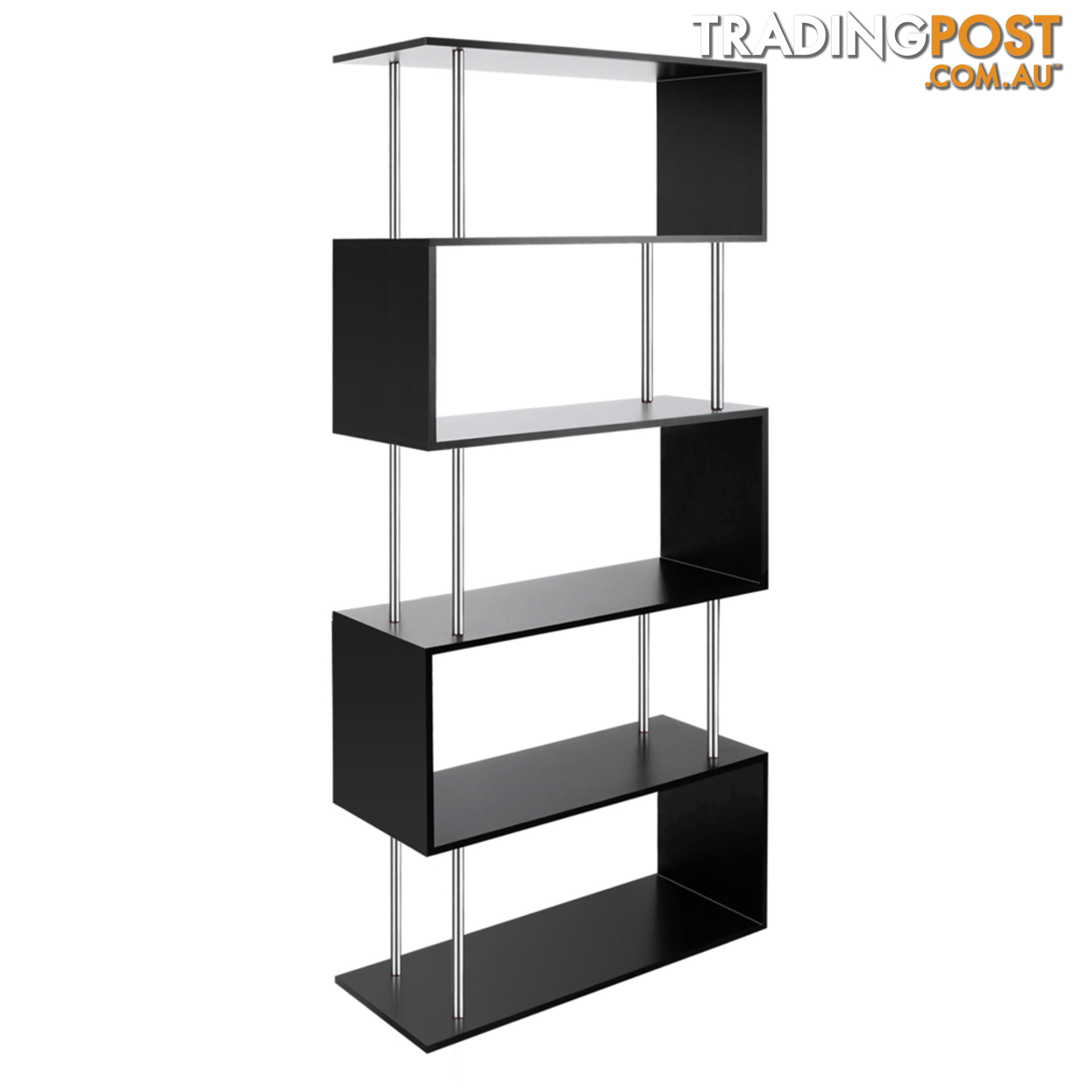 5 Tier Display/Book/Storage Shelf Unit Black