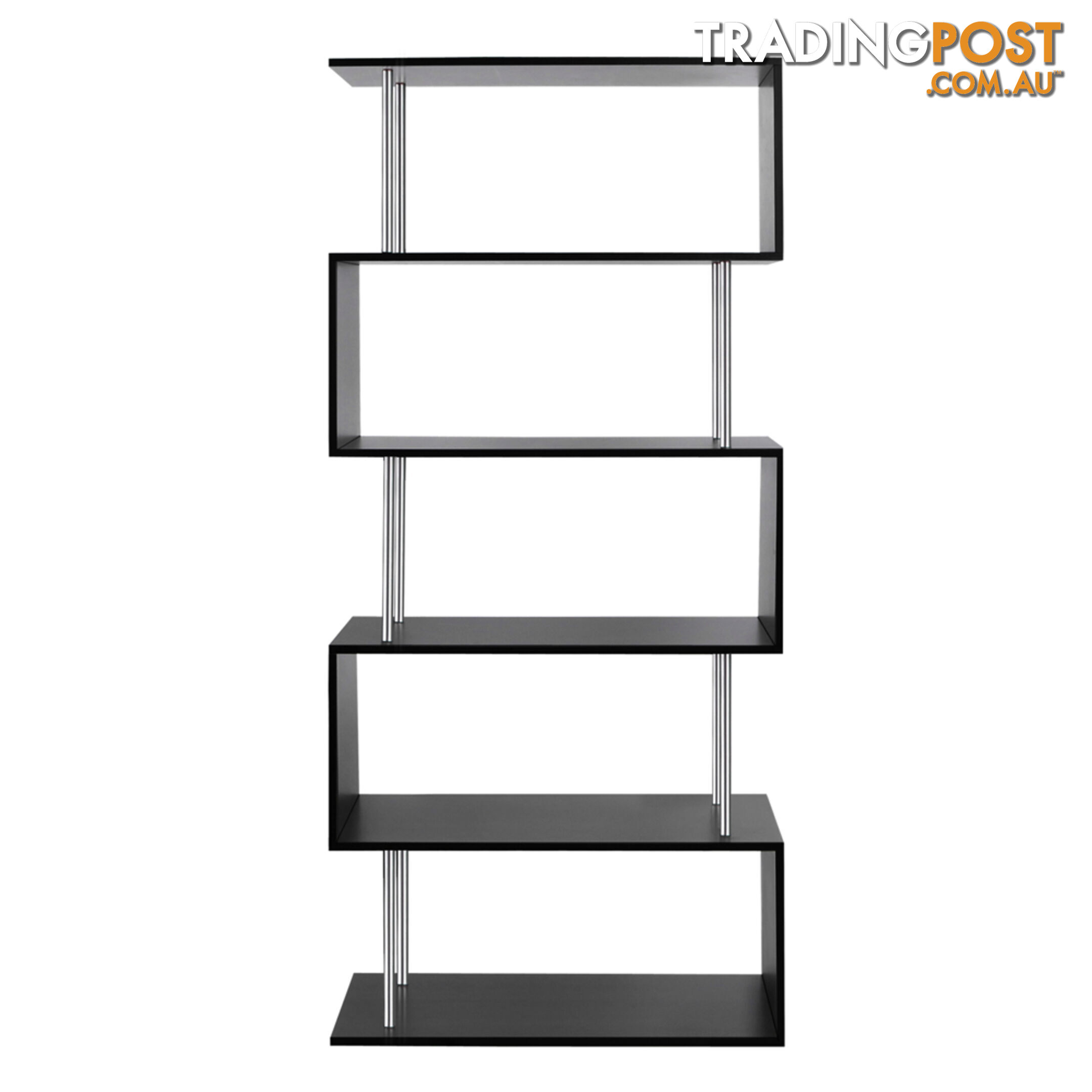 5 Tier Display/Book/Storage Shelf Unit Black