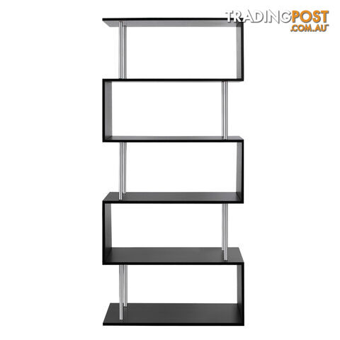 5 Tier Display/Book/Storage Shelf Unit Black