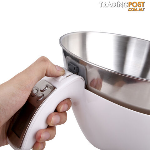 LCD Display Electronic Kitchen Scale Food Measuring Bowl