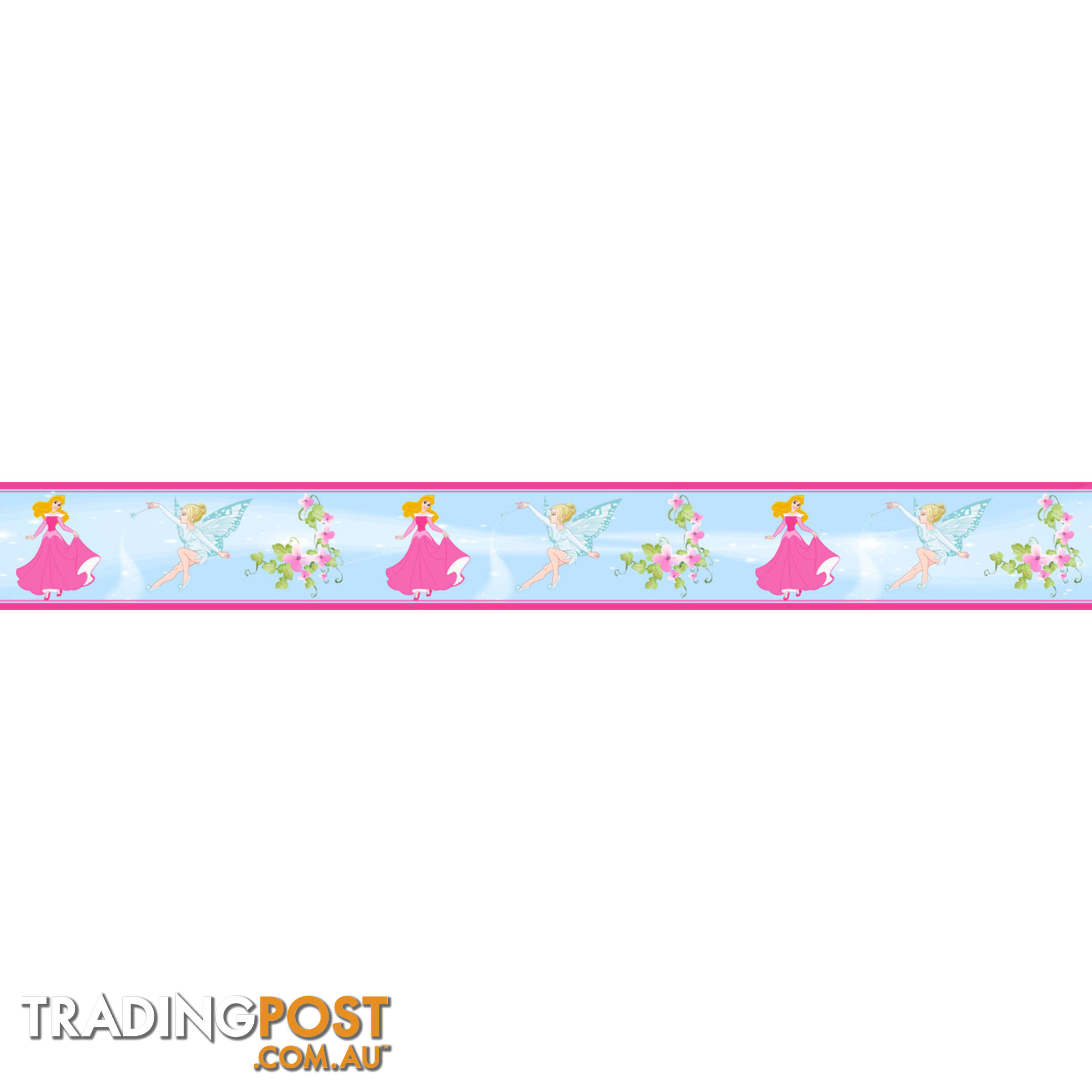 Girls Princess Wall Border Stickers - Totally Movable