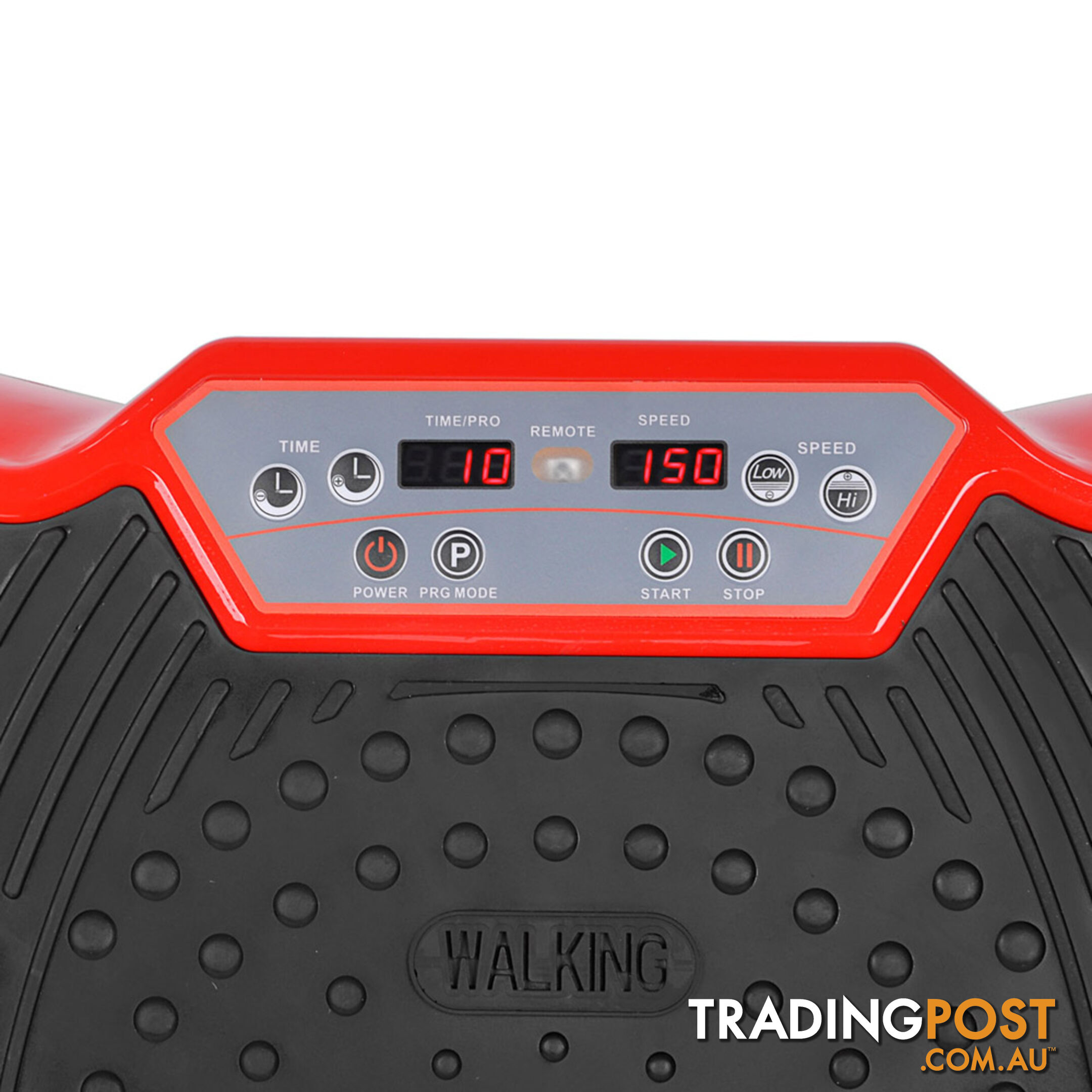 1000W Vibrating Plate with Roller Wheels - Red