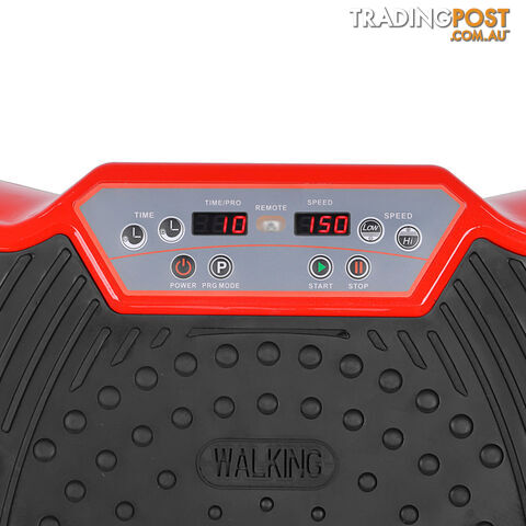 1000W Vibrating Plate with Roller Wheels - Red