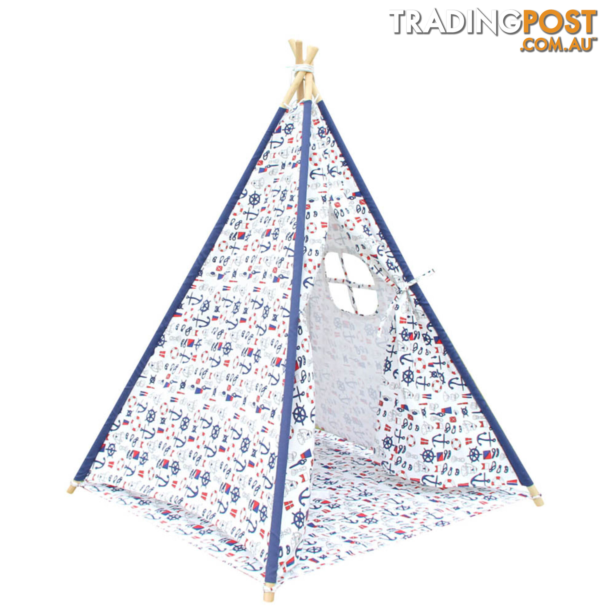 4 Poles Teepee Tent w/ Storage Bag