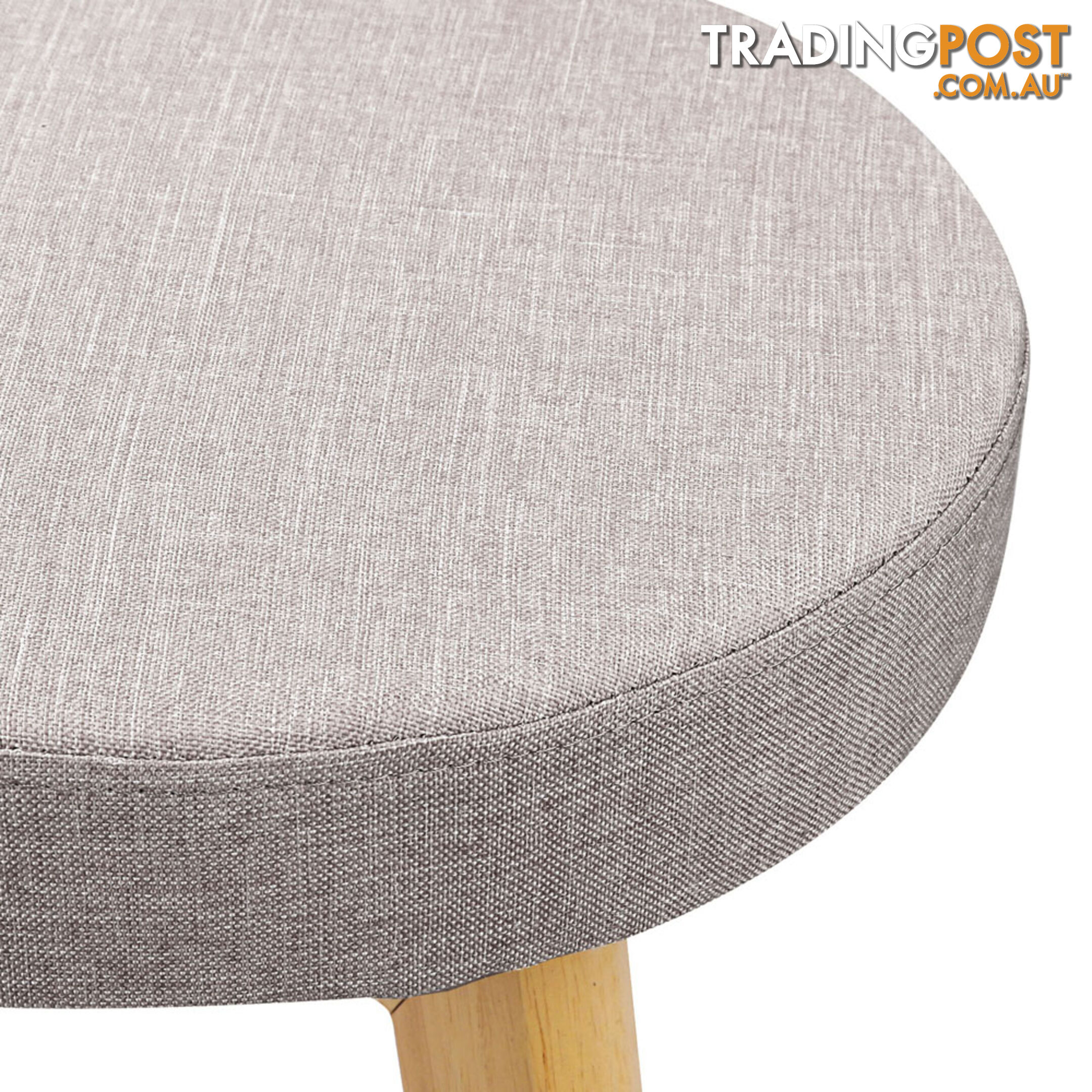 Set of 2 Swivel Seat Bar Stools - Taupe