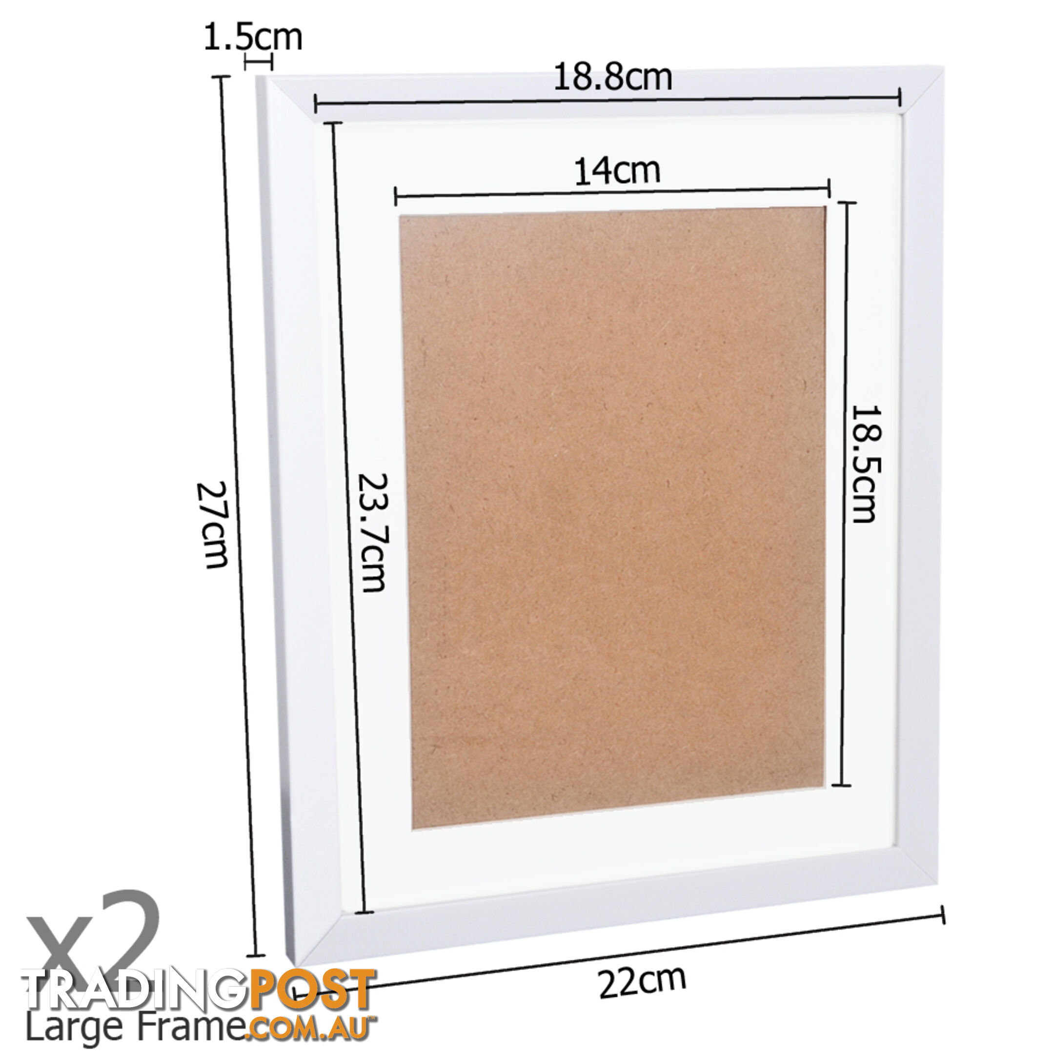 17 pcs Photo Frames Set Wall White