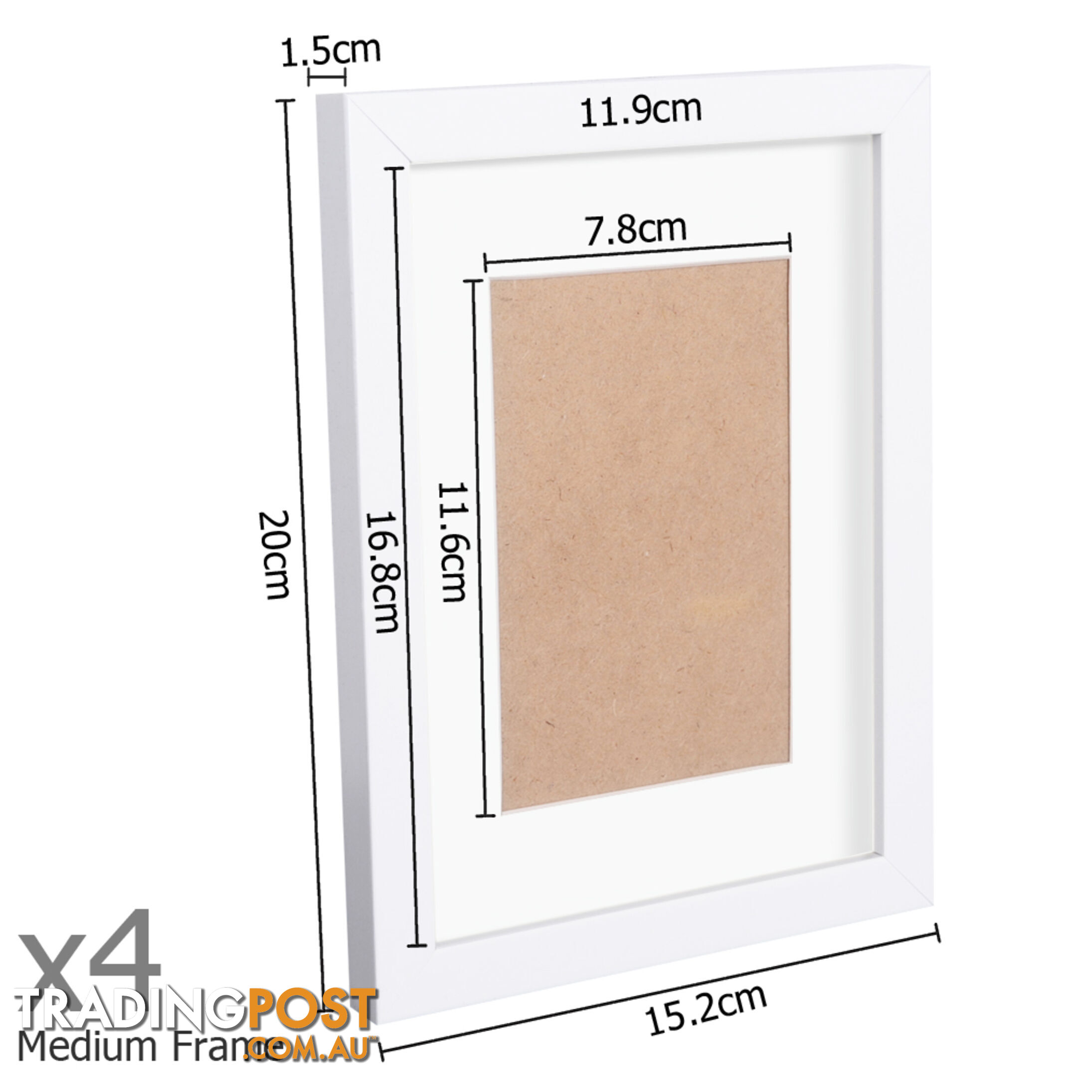 17 pcs Photo Frames Set Wall White