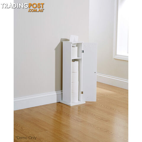 Lure Toilet Roll Cupboard in WHITE