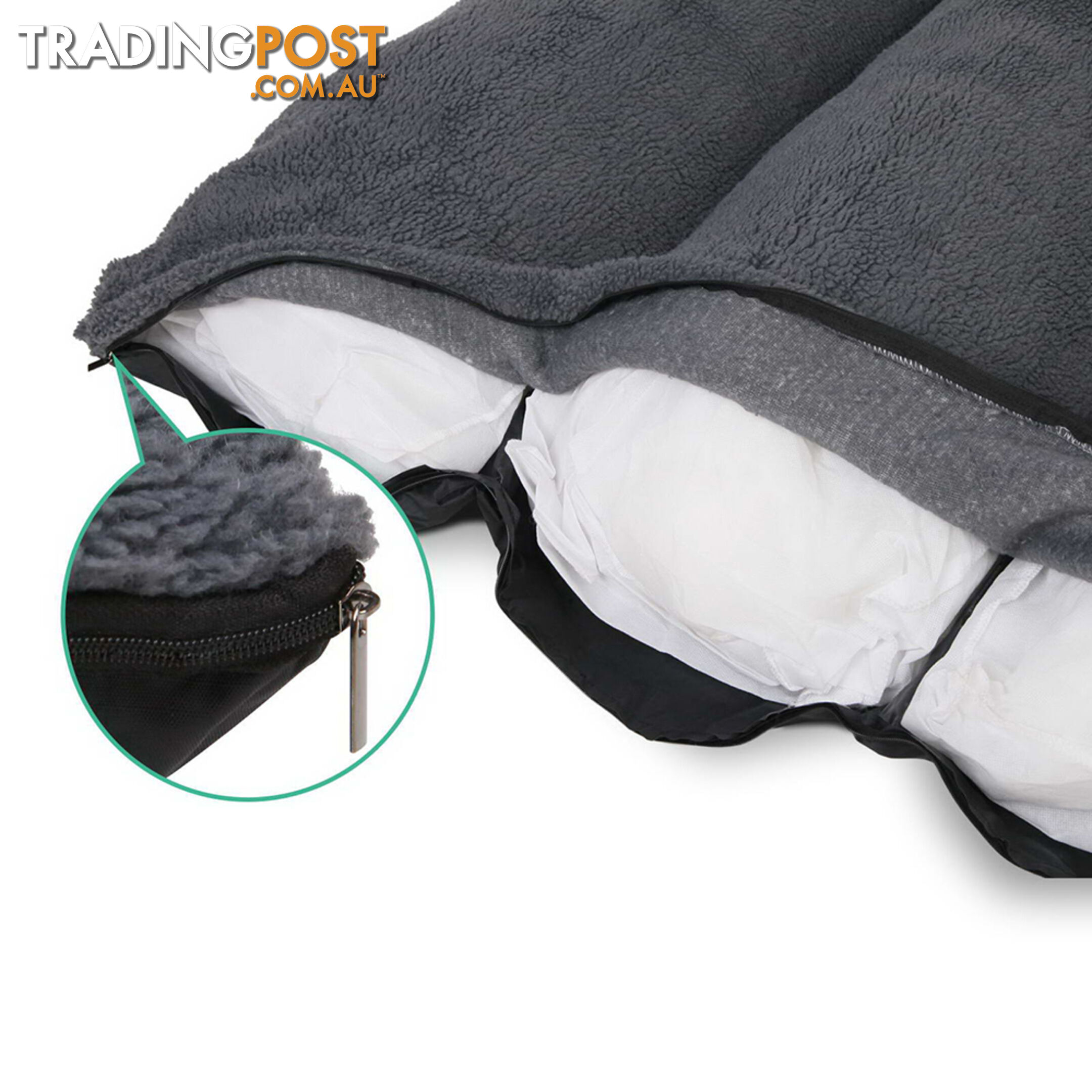 Waterproof Fleece Lined Dog Bed - Large
