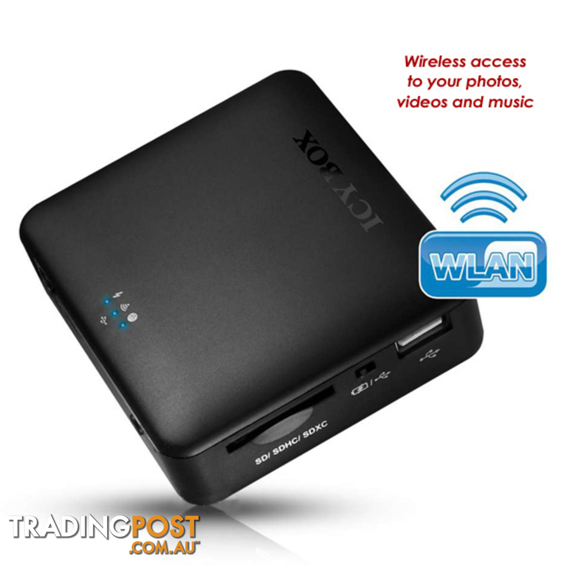 ICY BOX IB-WRP201SD WiFi-Station for SD cards, Access Point and Power Bank