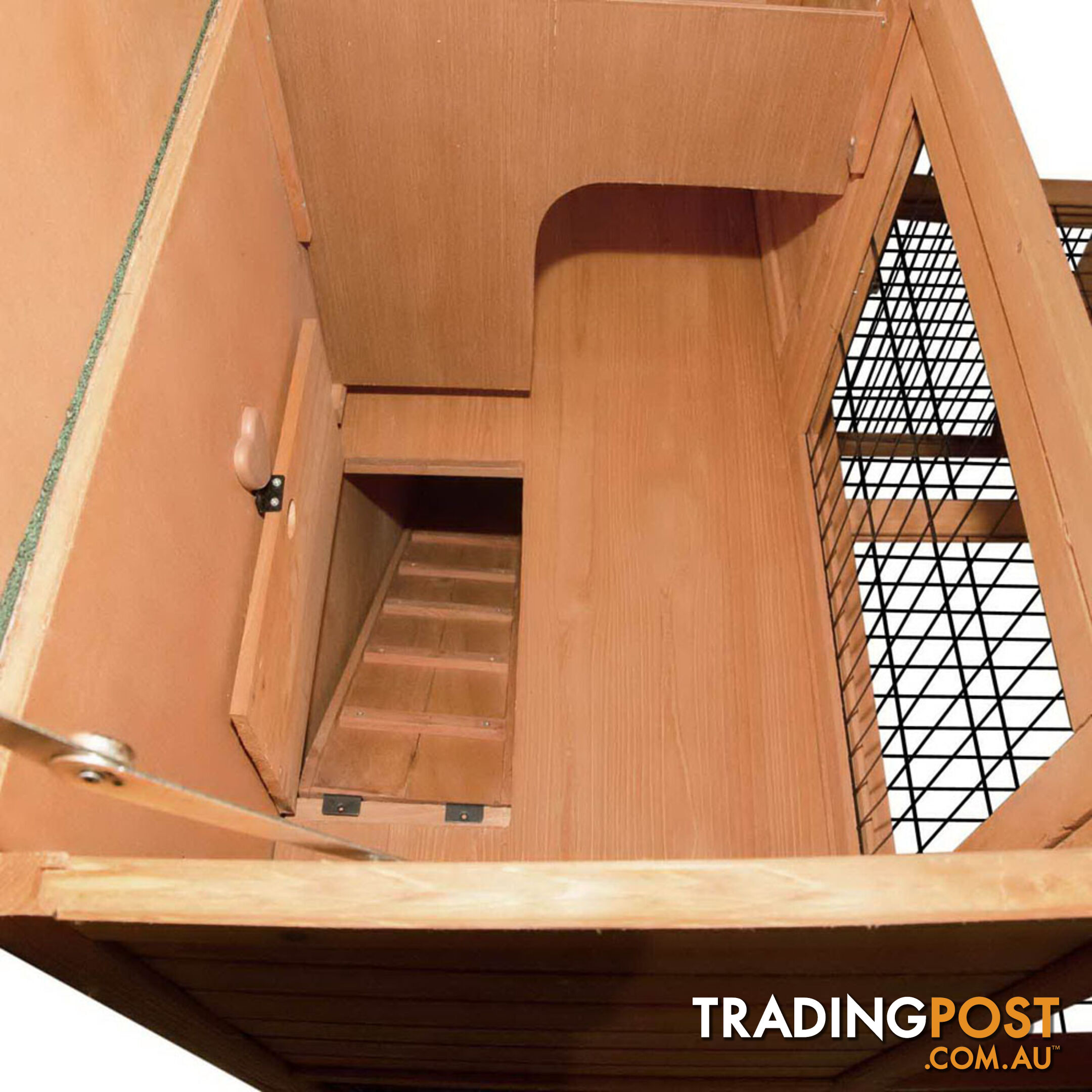 Deluxe Rabbit Cage Hutch w/ Under-Run