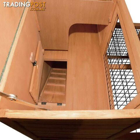 Deluxe Rabbit Cage Hutch w/ Under-Run