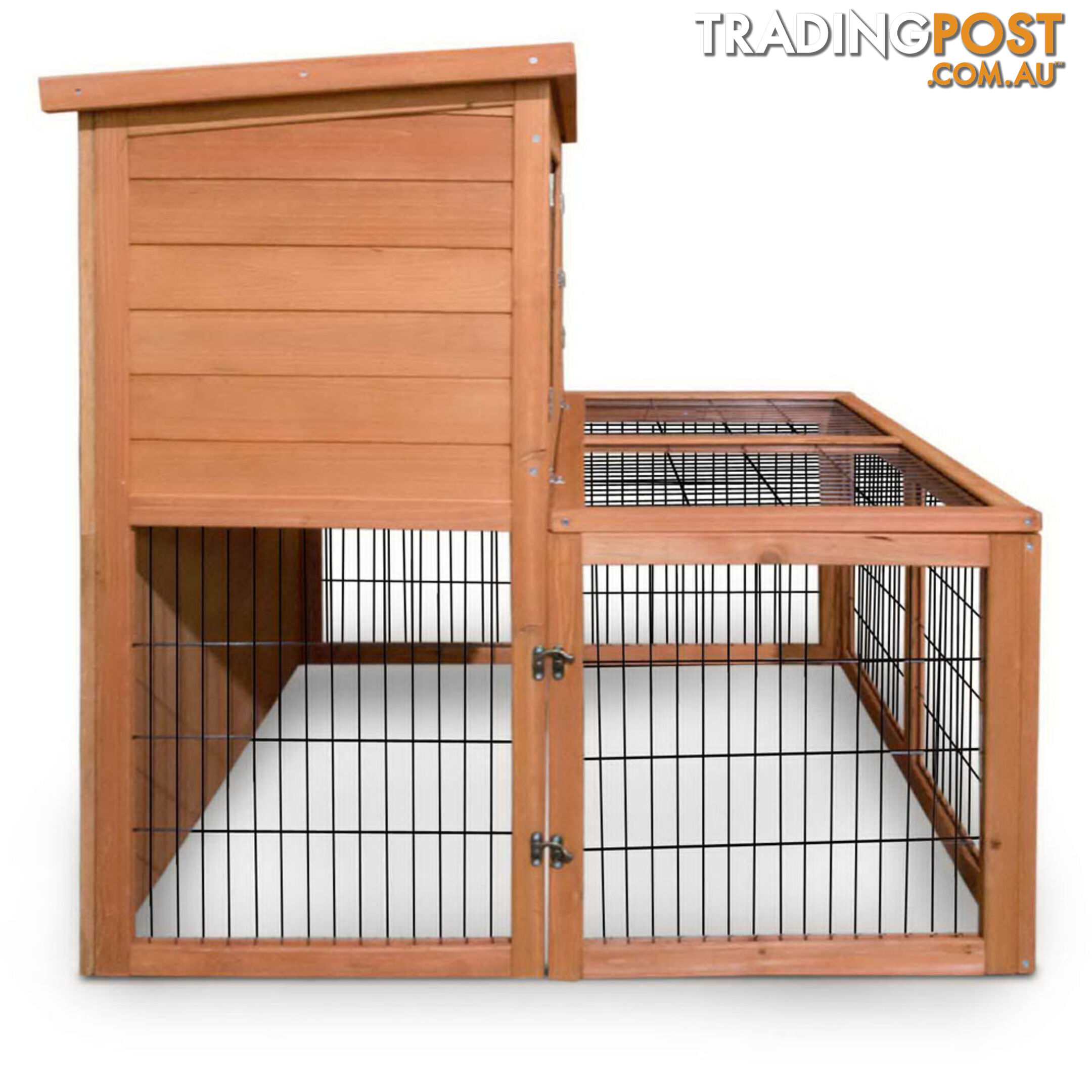 Deluxe Rabbit Cage Hutch w/ Under-Run