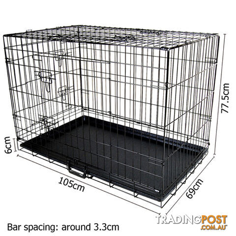 42 Inch Metal Collapsible Dog Cage