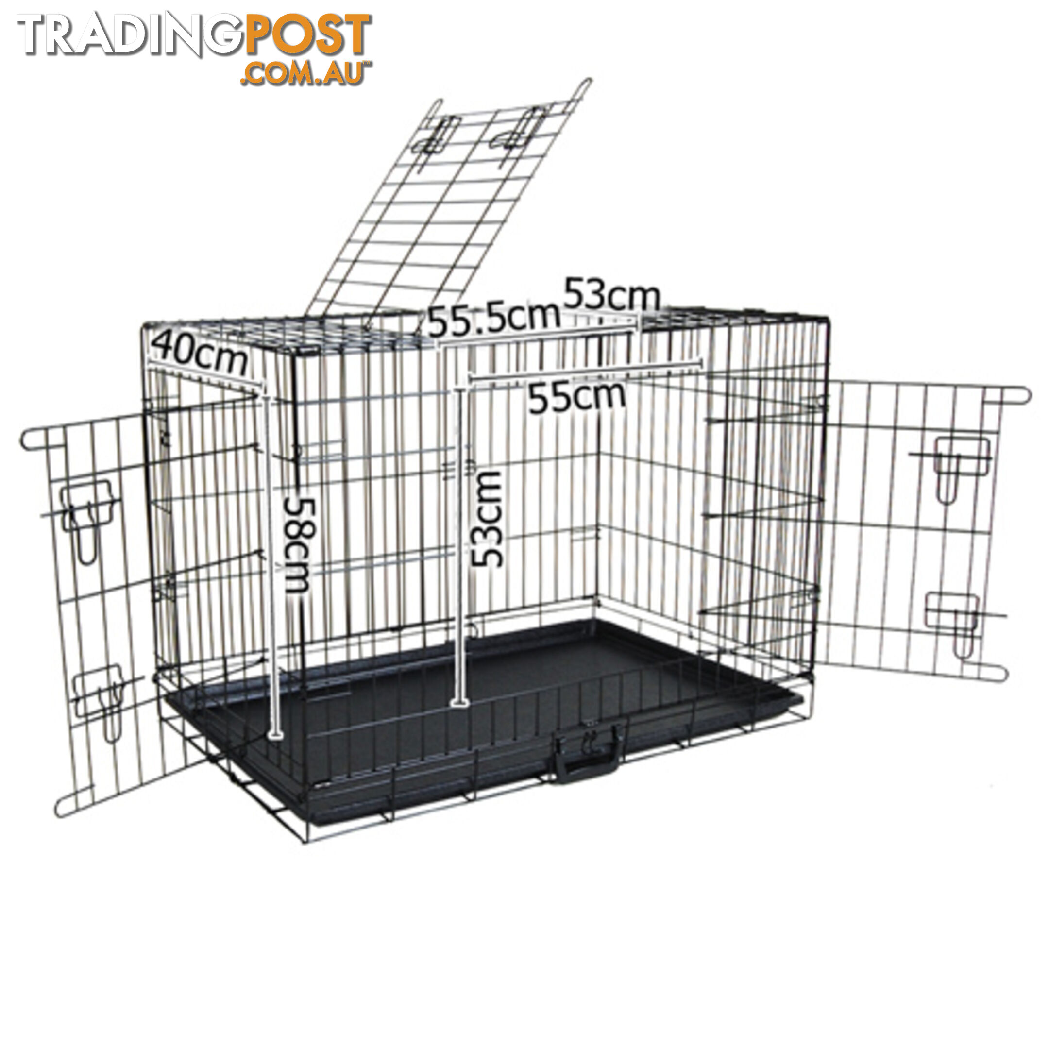 42 Inch Metal Collapsible Dog Cage