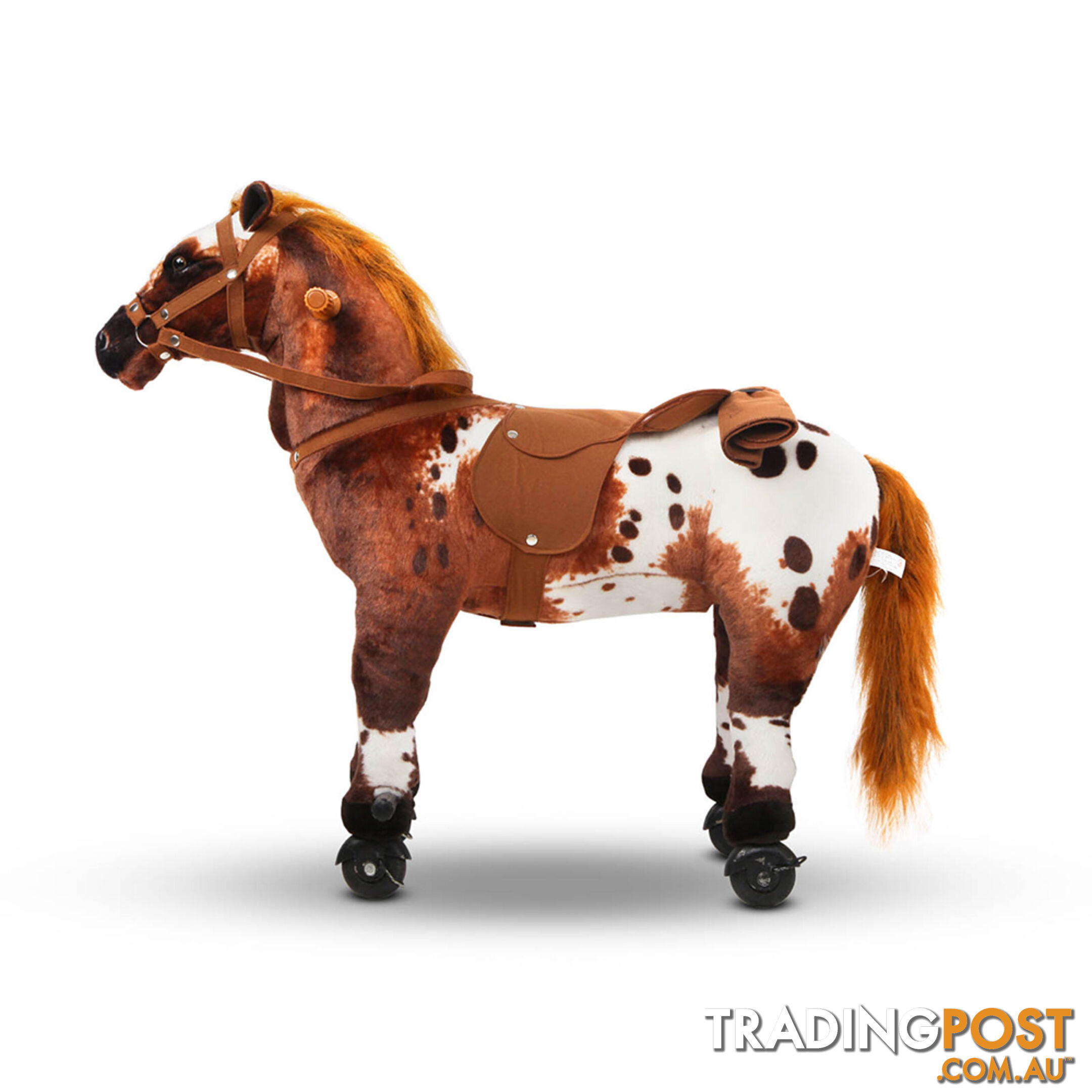 Ride on Pedal Toy Pony - Brown