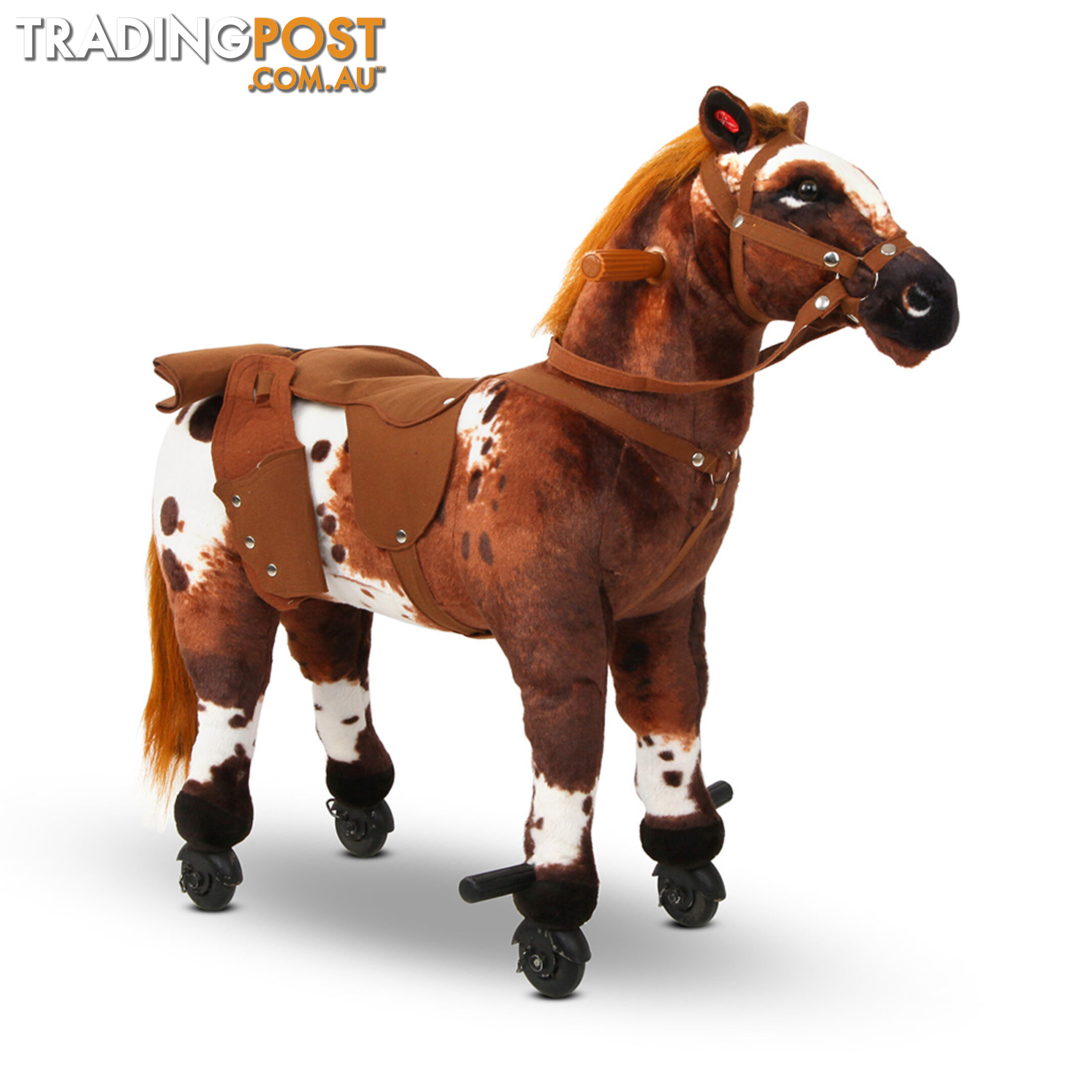 Ride on Pedal Toy Pony - Brown