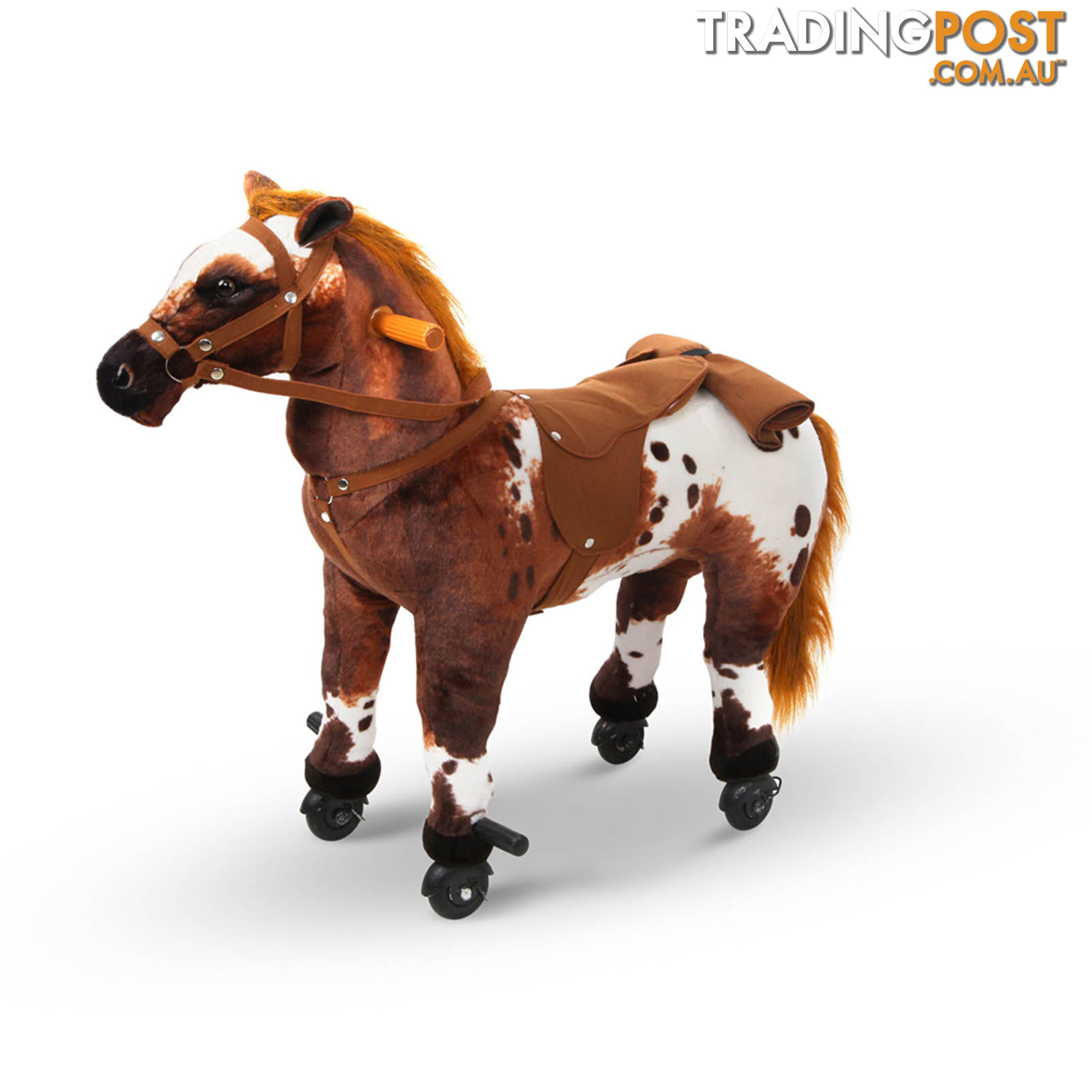 Ride on Pedal Toy Pony - Brown