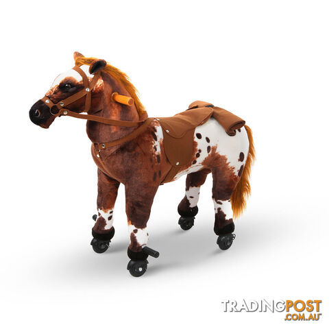 Ride on Pedal Toy Pony - Brown