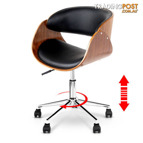 PU Leather Curved Office Chair