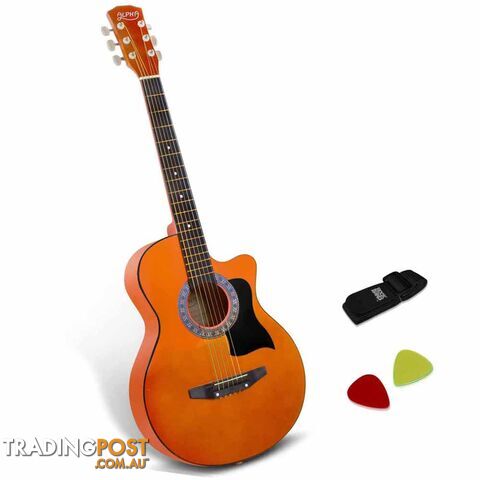 Acoustic Cutaway Steel-Stringed Guitar 38"