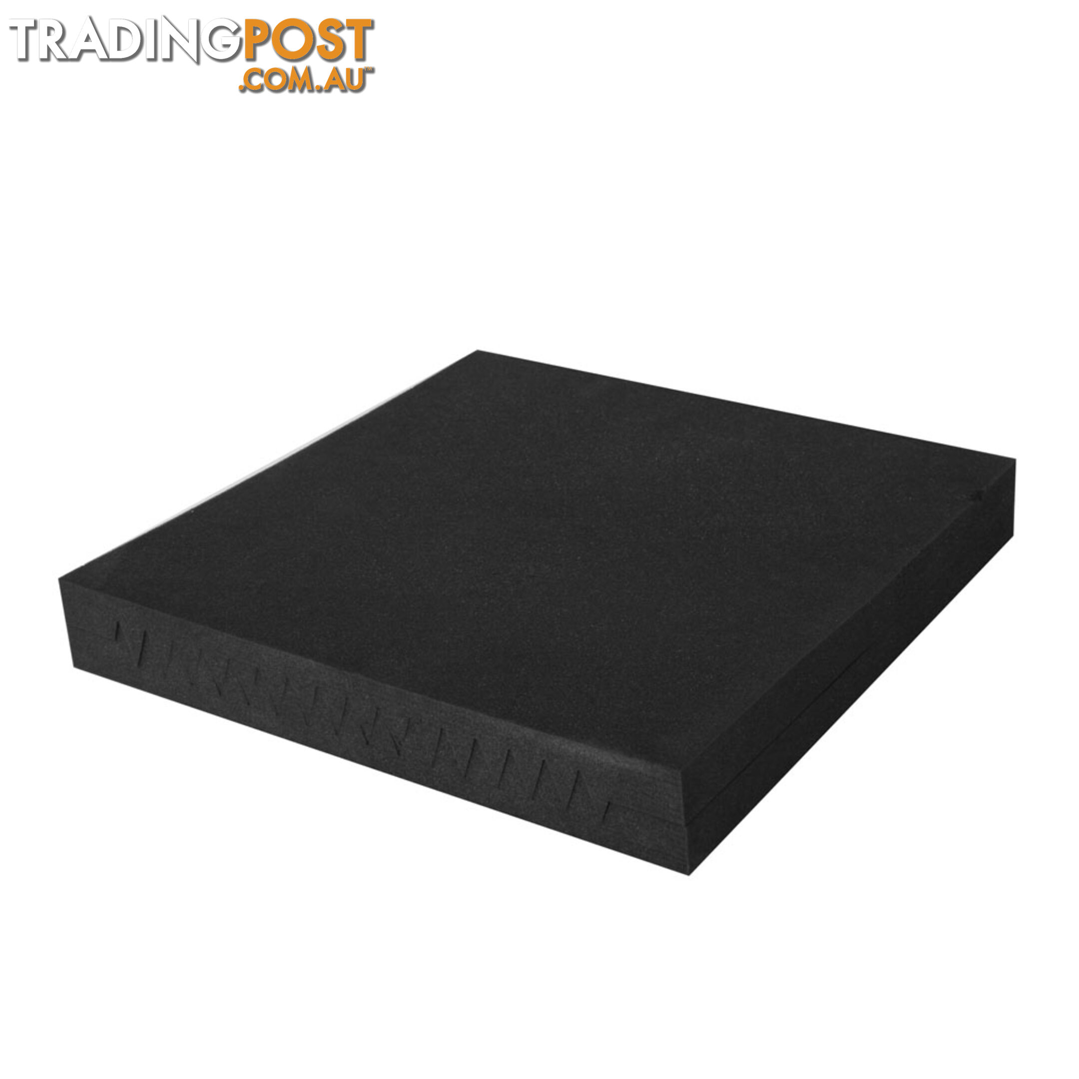 Set of 10 Studio Acoustic Foam Tile Wedge Black 50 x 50 x 5cm