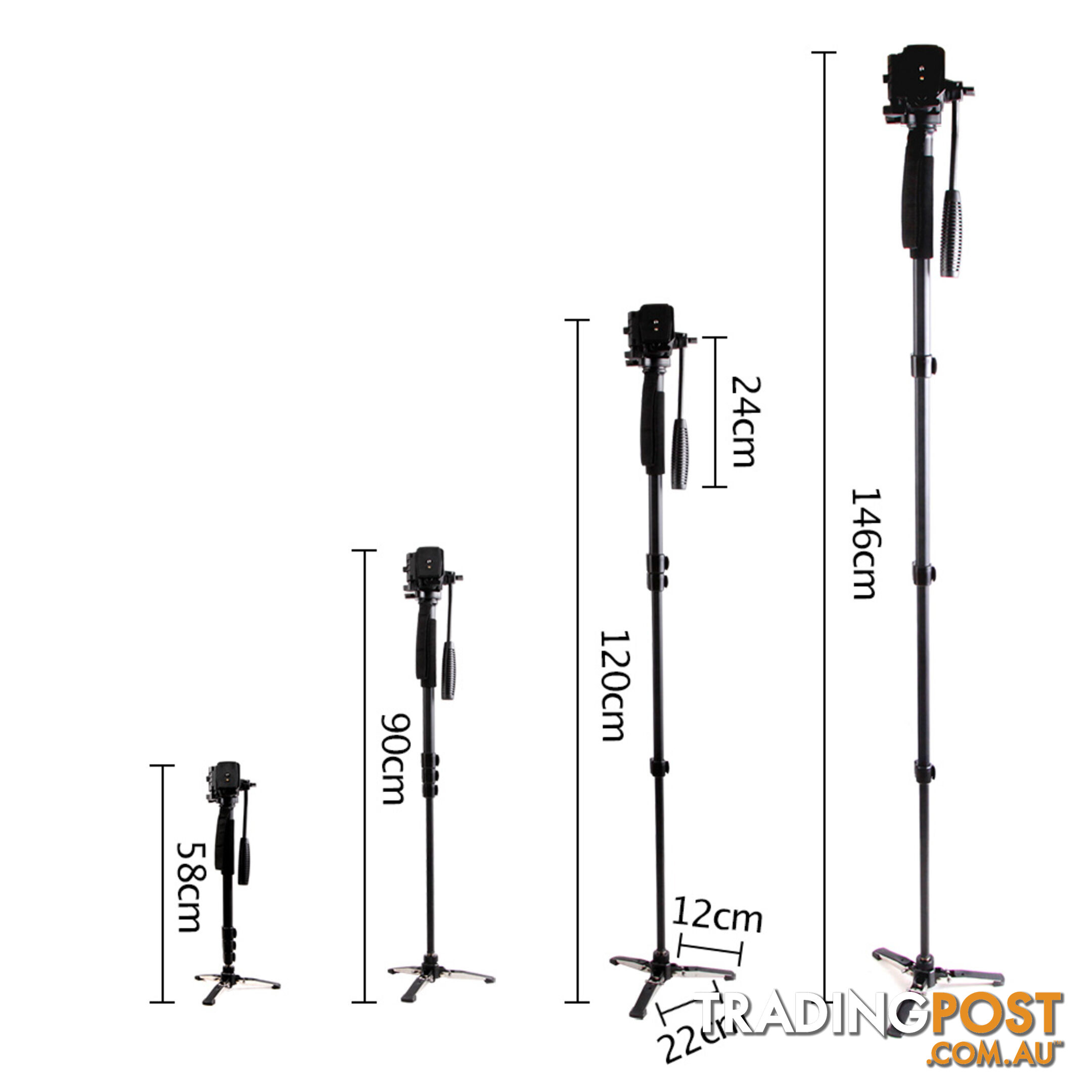 Camera DSLR Monopod 146CM Black