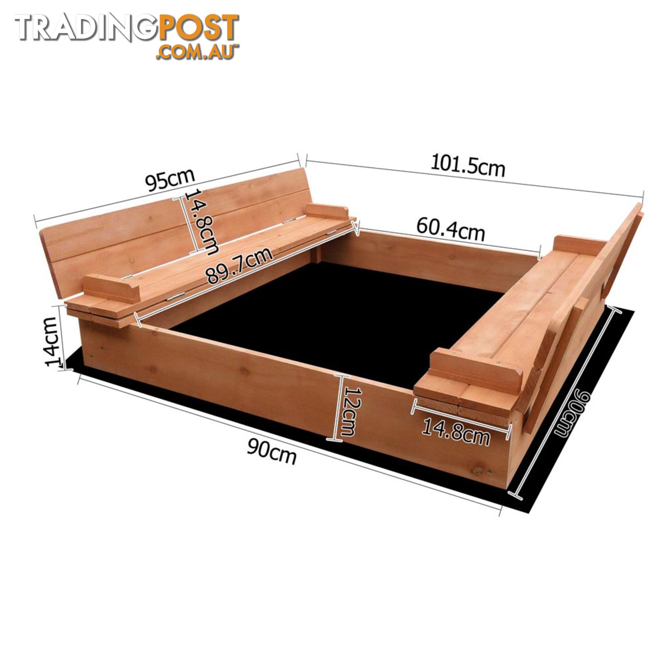 Children Square Sand Pit 95cm