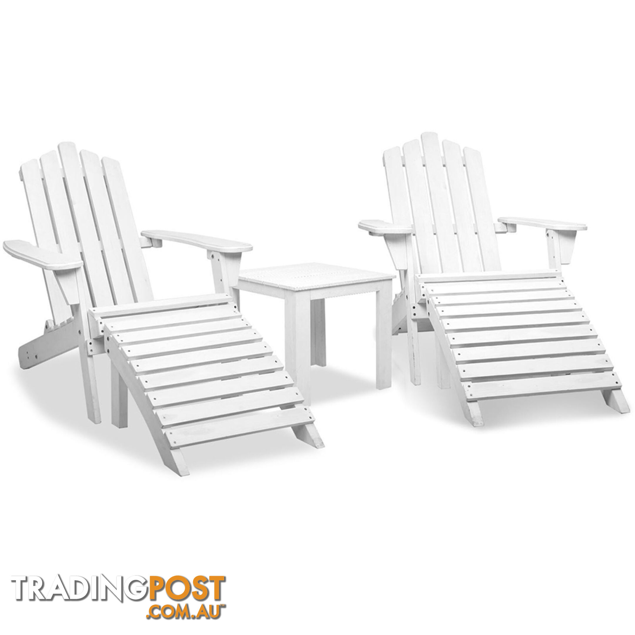 Adirondack Chairs & Side Table  5 Piece Set