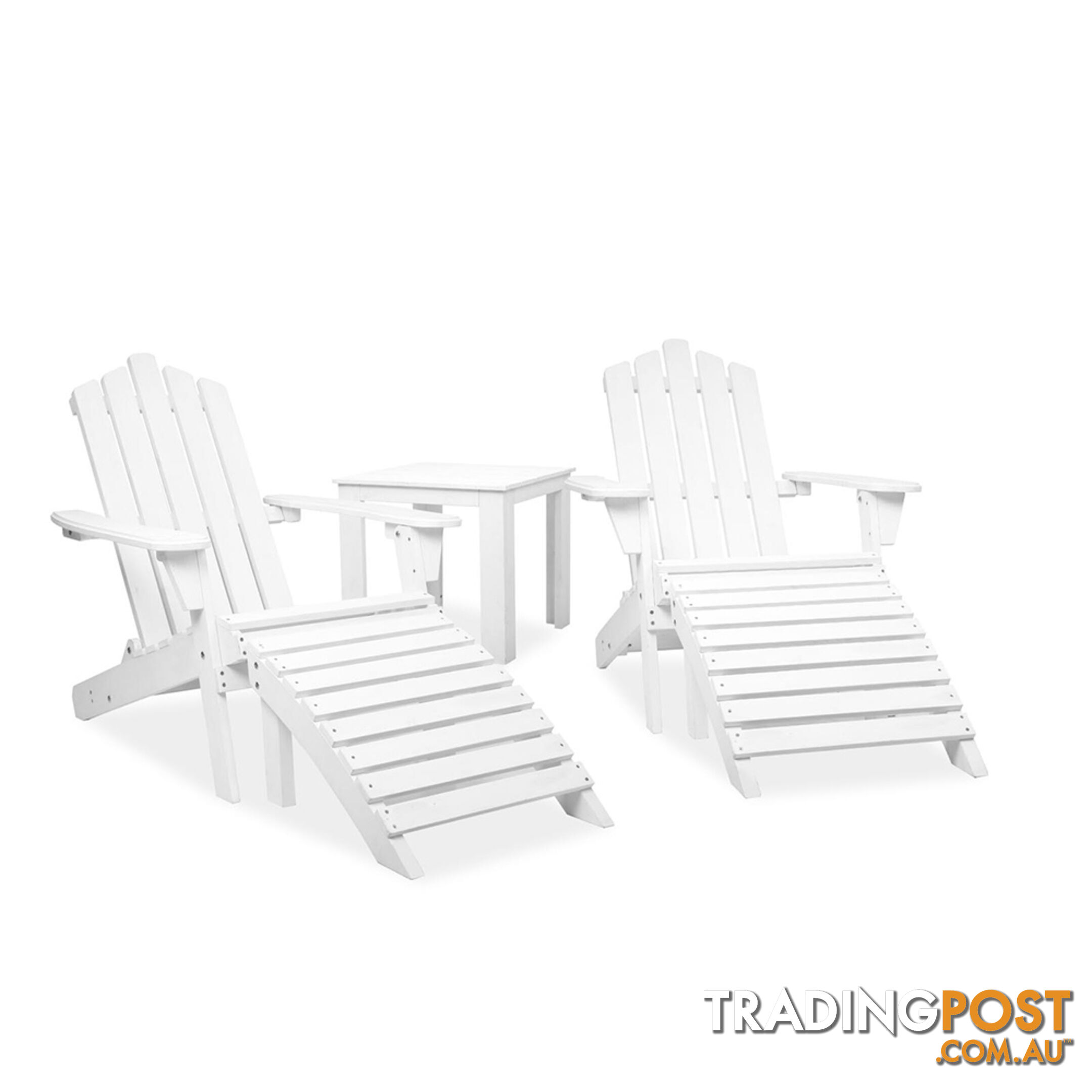 Adirondack Chairs & Side Table  5 Piece Set