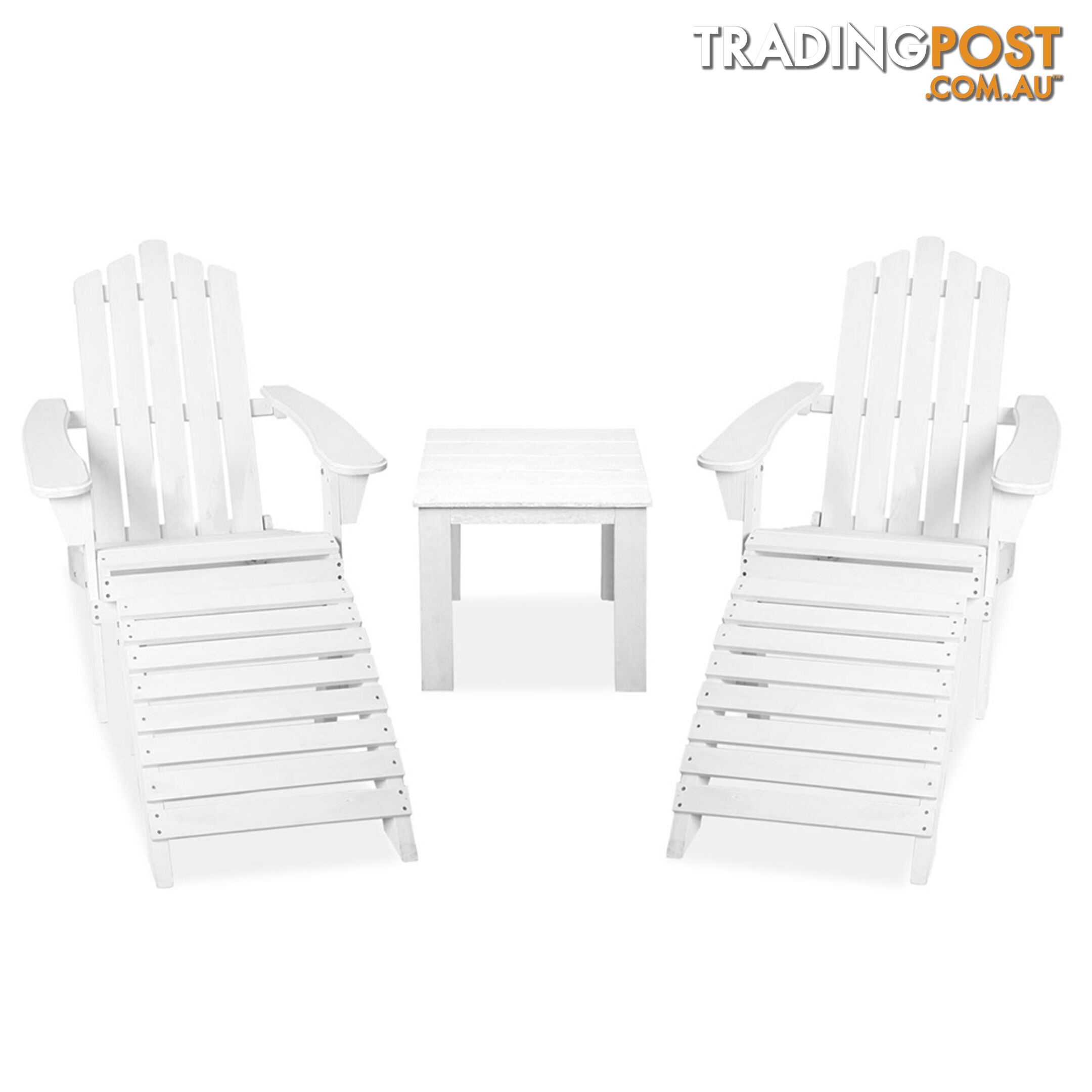 Adirondack Chairs & Side Table  5 Piece Set