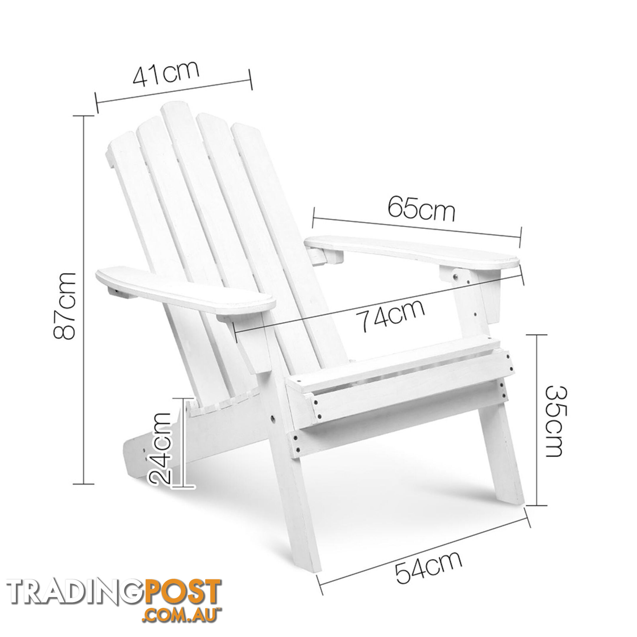 Adirondack Chairs & Side Table  5 Piece Set