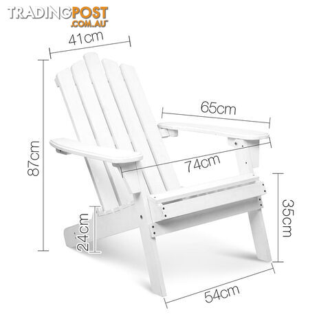 Adirondack Chairs & Side Table  5 Piece Set