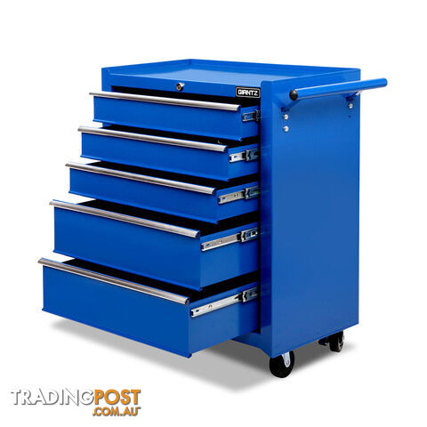 5 Drawers Roller Toolbox Cabinet  Blue