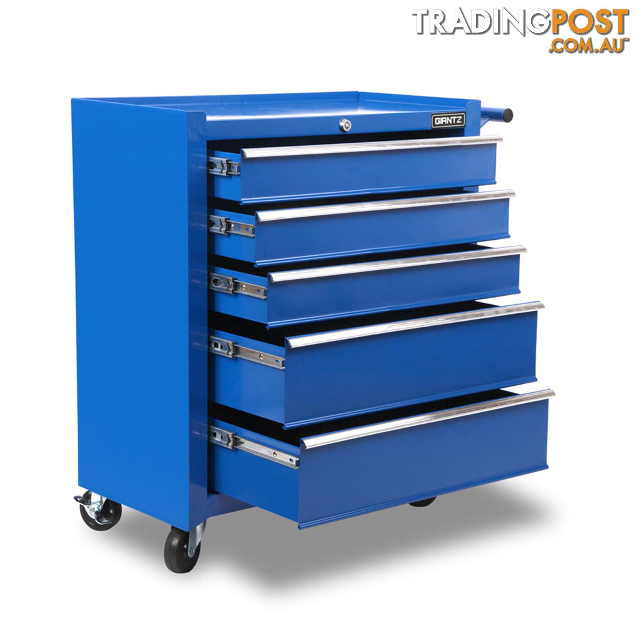 5 Drawers Roller Toolbox Cabinet  Blue