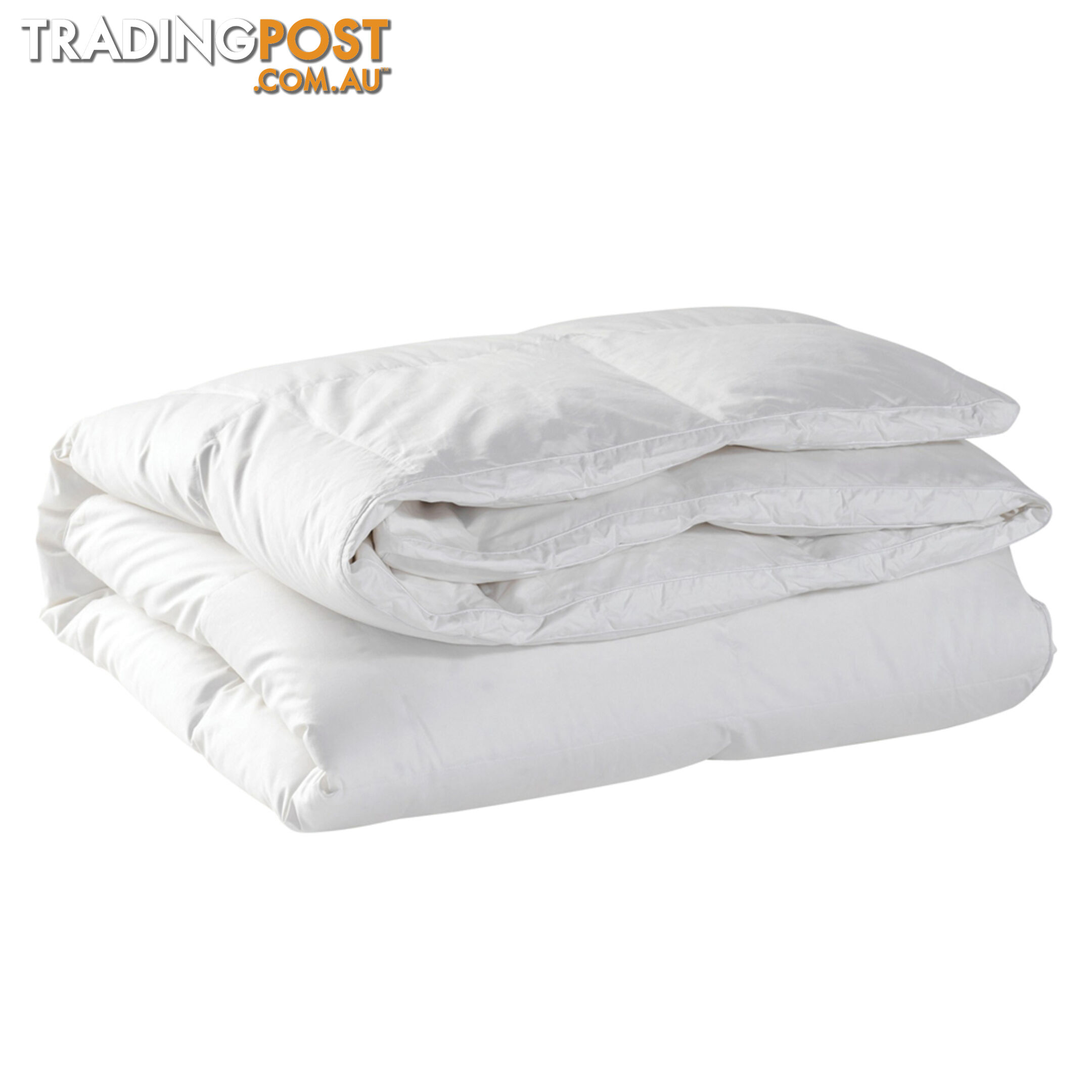 Duck Feather Down Quilt Super King White