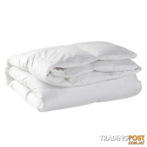 Duck Feather Down Quilt Super King White