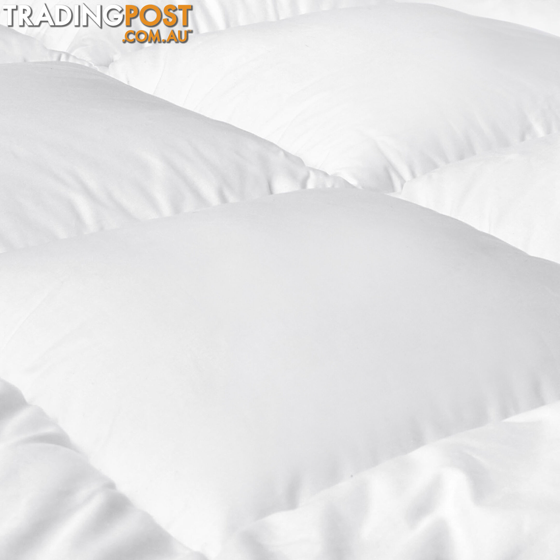 Duck Feather Down Quilt Super King White