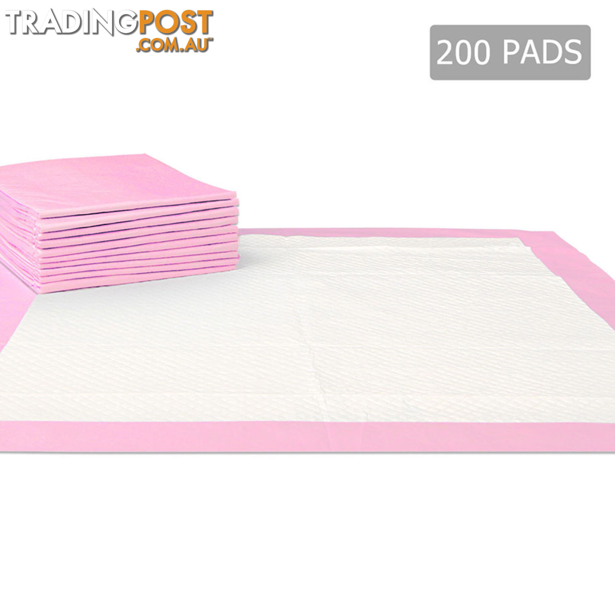 200 Puppy Pet Dog Toilet Training Pads Pink