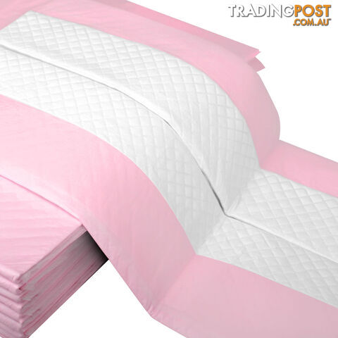 200 Puppy Pet Dog Toilet Training Pads Pink