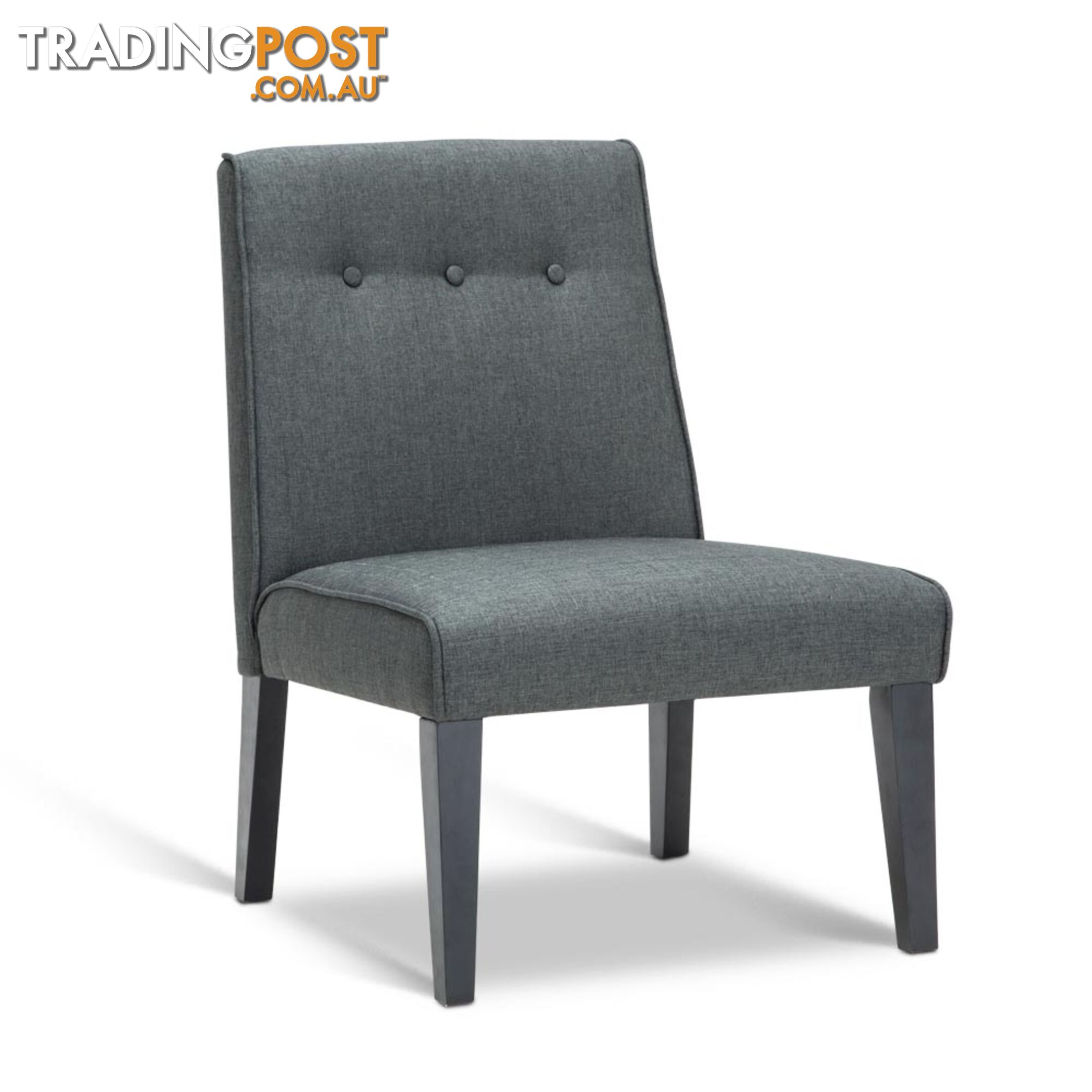 Fabric Dining Lounge Chair - Grey