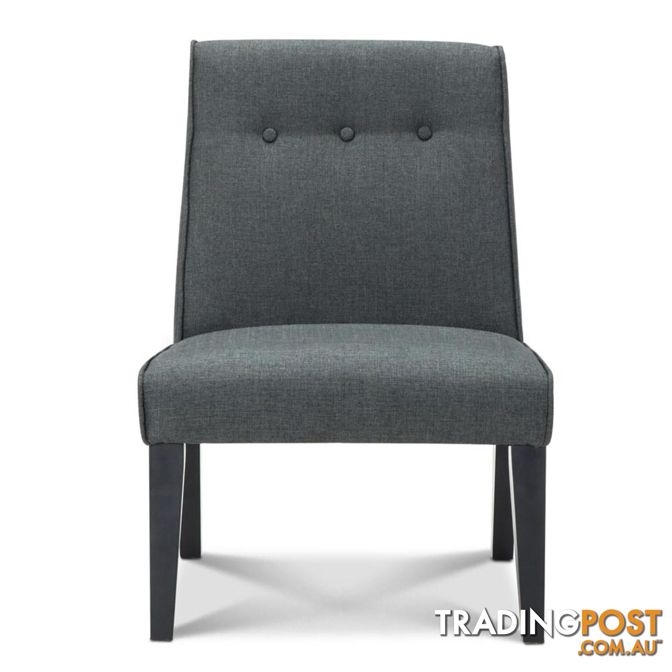 Fabric Dining Lounge Chair - Grey