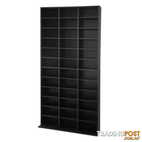 Adjustable CD DVD Book Storage Shelf Black - photo 5 of 7