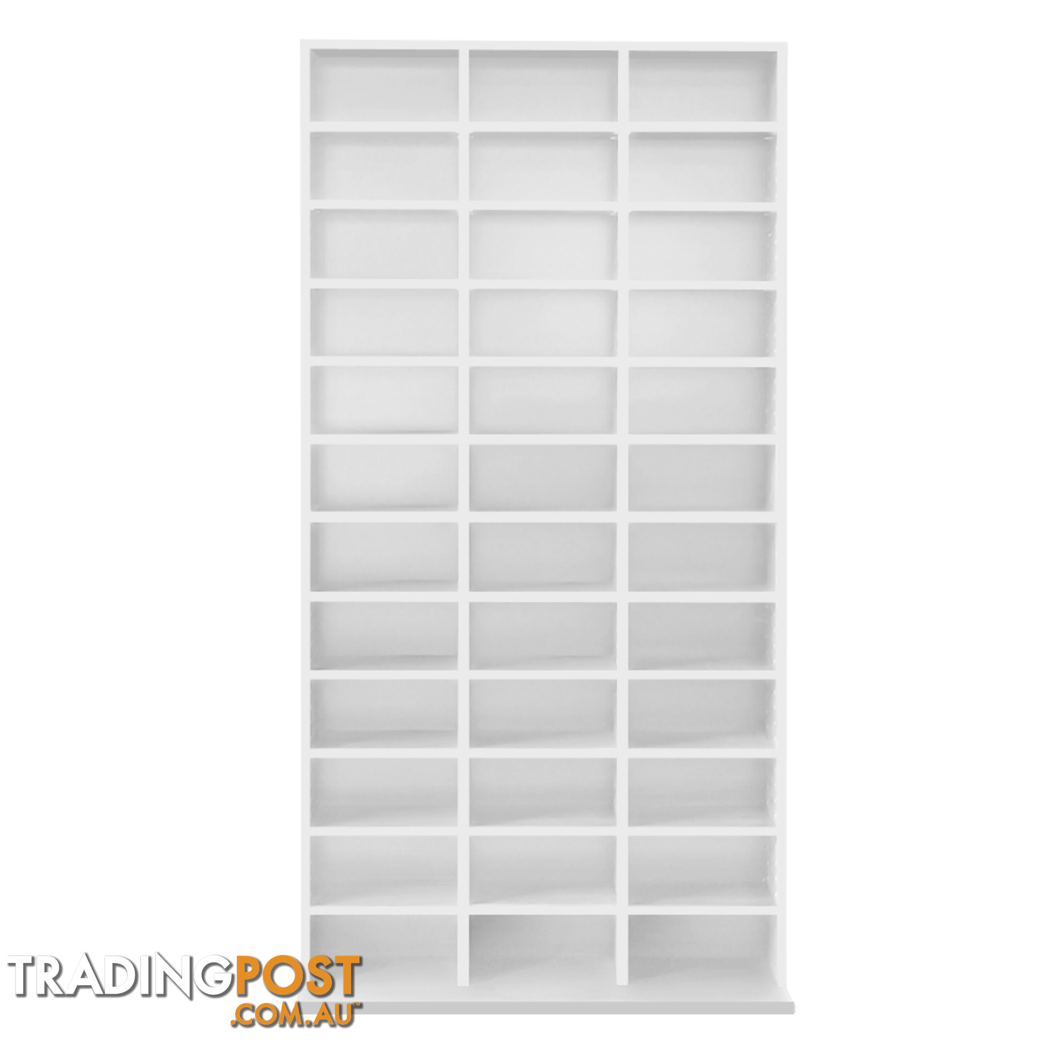 Adjustable CD DVD Book Storage Shelf White