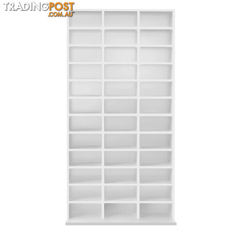 Adjustable CD DVD Book Storage Shelf White