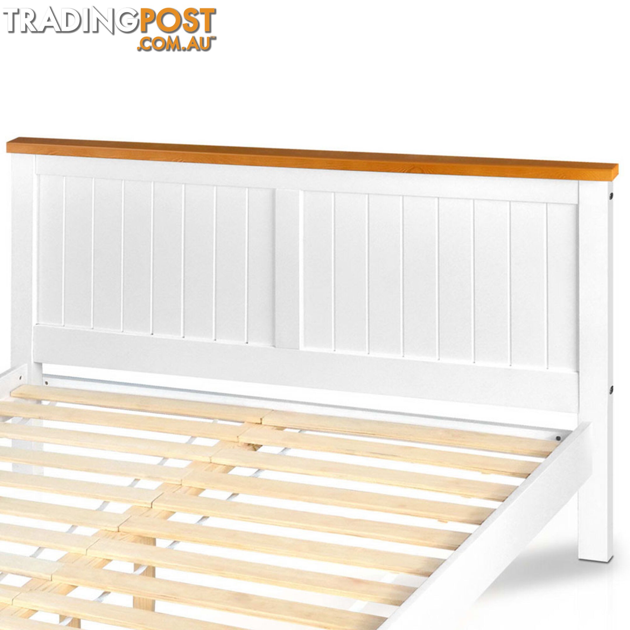 Pine Wood Double Bed Frame