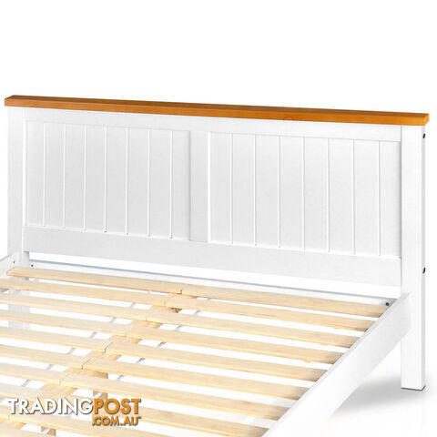 Pine Wood Double Bed Frame